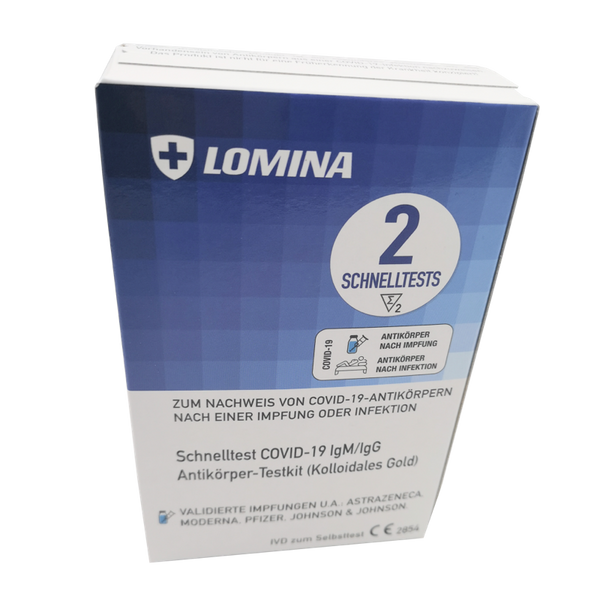 Lomina Antikörper Selbsttest, 2er Pack, Antikörper Schnelltest für Laien