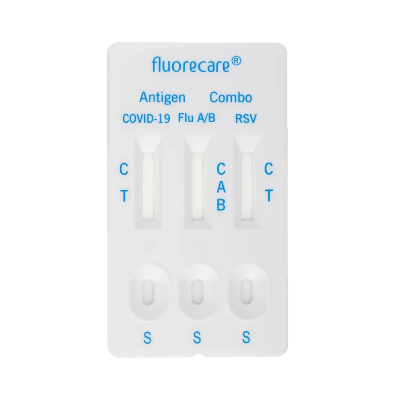 Fluorecare Selbsttest, 1er Pack, Nasal, Influenza A/B, COVID, RVS Combotest für Laien